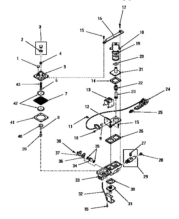 Speed Queen DG1030 54488 gas valve (nat / mixed gas) diagram