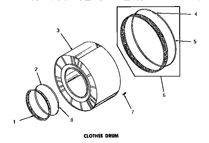 Speed Queen DG1030 clothes drum diagram