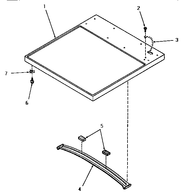 Speed Queen HG9260 cabinet top diagram