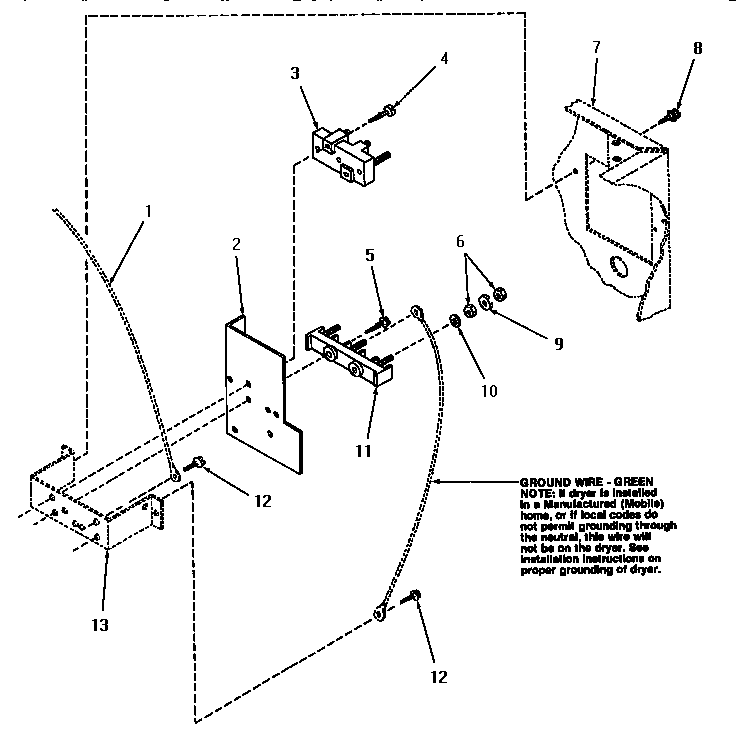 Speed Queen HE9250 terminal block diagram