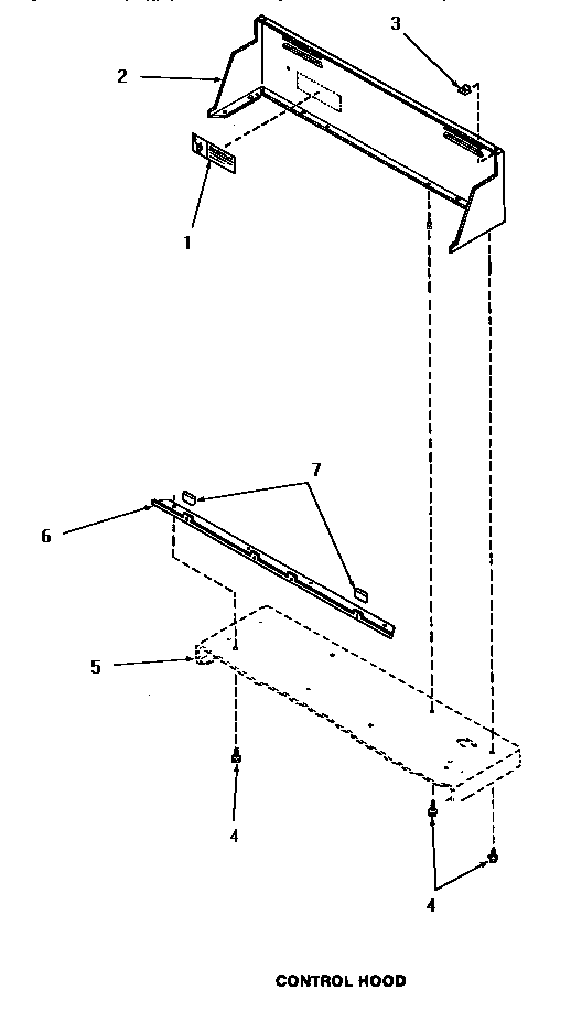 Speed Queen HE7003 control  hood diagram