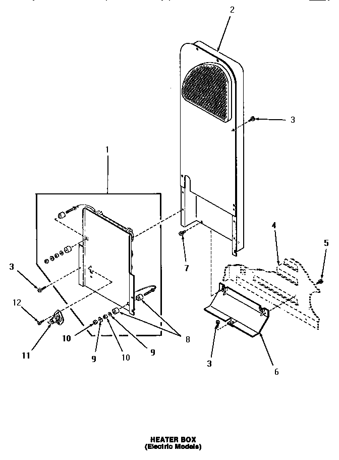 Speed Queen HE7003 heater box diagram