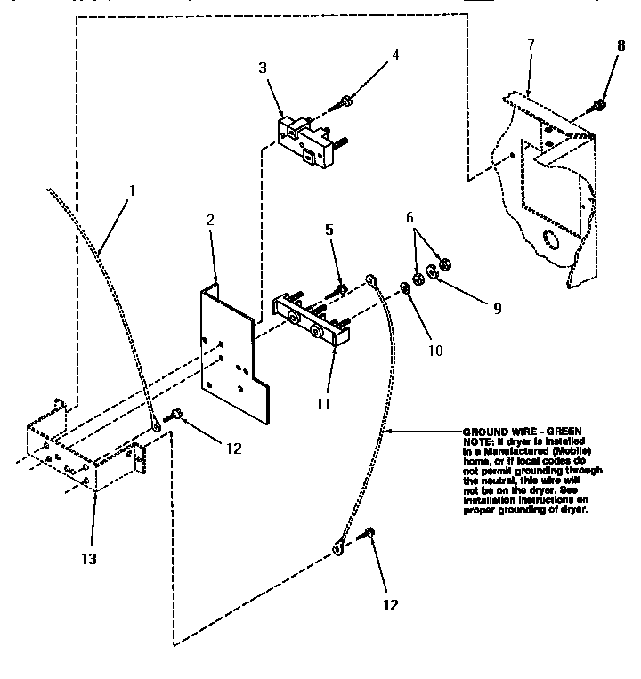 Speed Queen HE7003 terminal block diagram