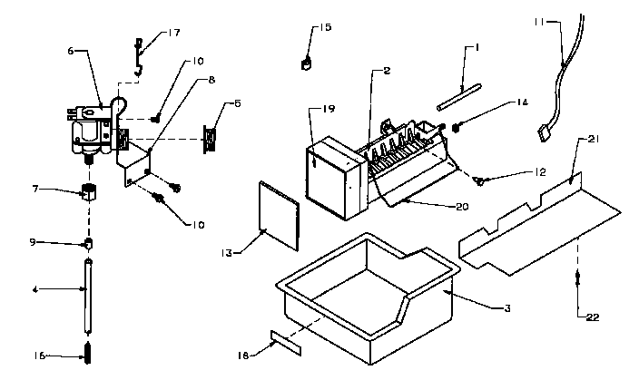 Amana IC4R-IC4R-ASSMBLY add-on ice maker assembly (ic2/p3647509w) diagram