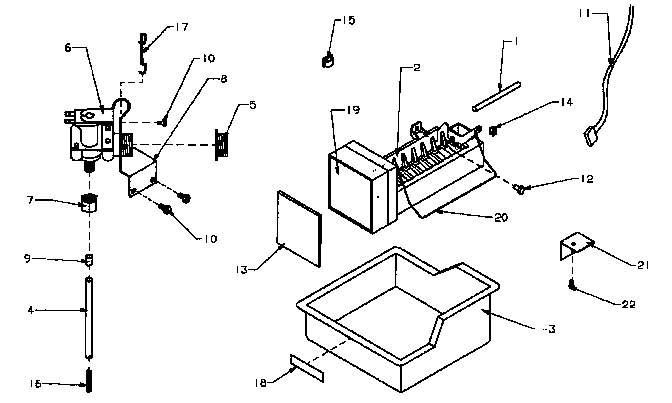 Amana IC4R-IC4R-ASSMBLY add-on ice maker assembly (ic2/p3641510w) diagram