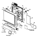 Modern Maid MDU500CW/P1188301W door and door trim diagram