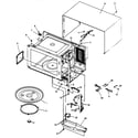 Amana M85T-P1154503M cavity/elec components diagram