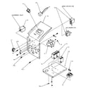 Amana PTC09435J/P1169118R electrical controls and related parts diagram