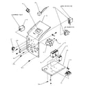 Amana PTH09425J/P1169148R electrical controls and related parts diagram