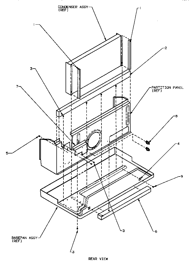 Amana PTC12335JR/P1169302R chassis assembly diagram