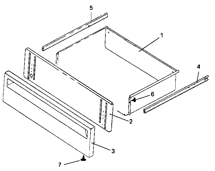 Amana ARR624L-P1142625NL storage drawer assembly (arr624l/p1142625nl) (arr624w/p1142625nw) diagram