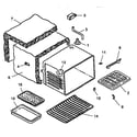 Amana ART661E-P1142629N cabinet assembly diagram