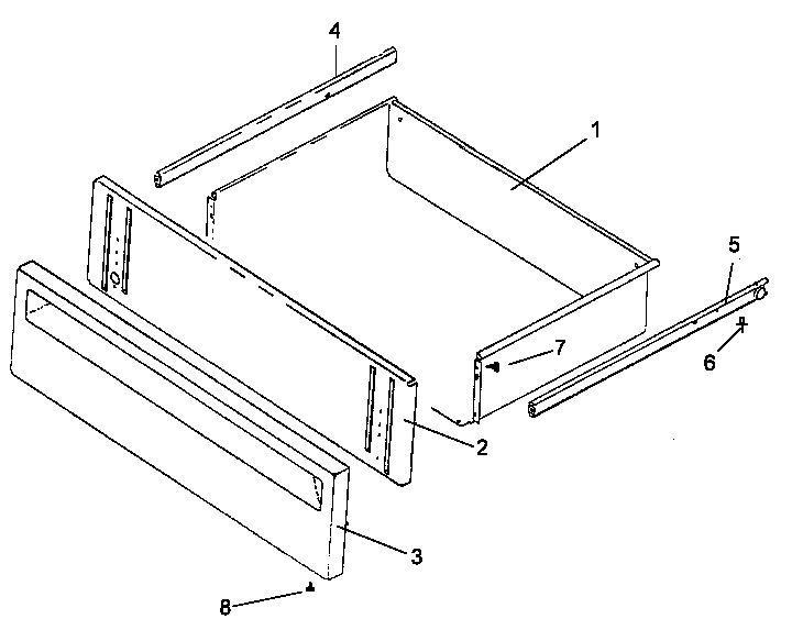 Amana ART663LG-P1142630N storage drawer assembly diagram
