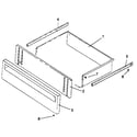 Amana ART661E-P1142629N storage drawer assembly diagram