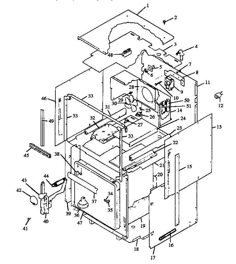 Amana AOR27DEW-P1172501S cabinet section (aor27de/p1172501s) (aor27dew/p1172501s) diagram
