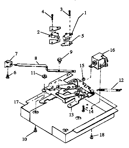 Amana AOR27DEW-P1172501S door latch (aor27de/p1172501s) (aor27dew/p1172501s) diagram