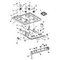 Caloric RLS270UW/P1142924N top burner assembly diagram