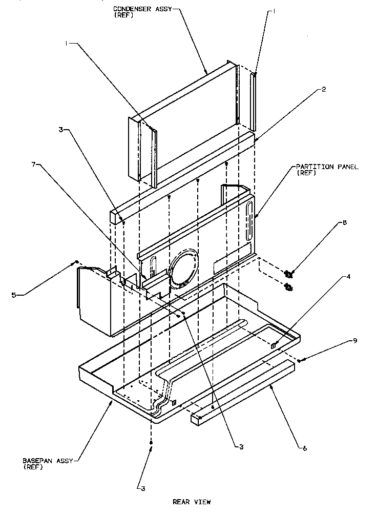 Amana PTH09325JF/P1169424R chassis assembly (con't) diagram