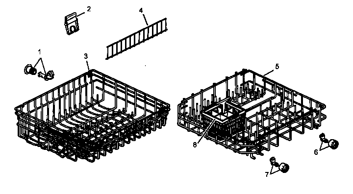 Amana ADS550C/P1188324W rack assembly diagram