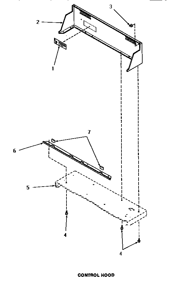Speed Queen HG6660 control hood diagram