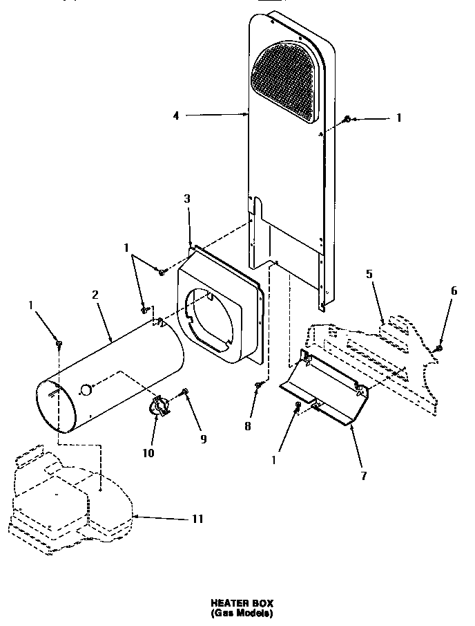Speed Queen HG6660 heater box diagram
