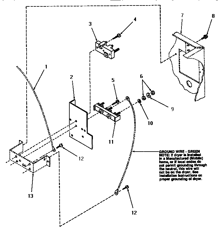 Speed Queen HG6660 terminal block diagram