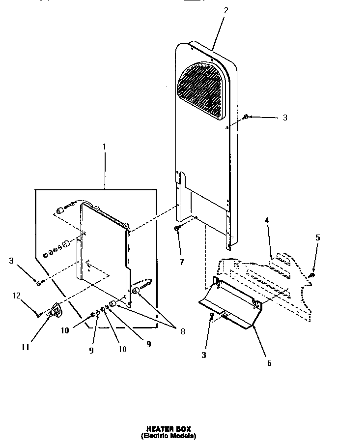Speed Queen HE5330 heater box diagram