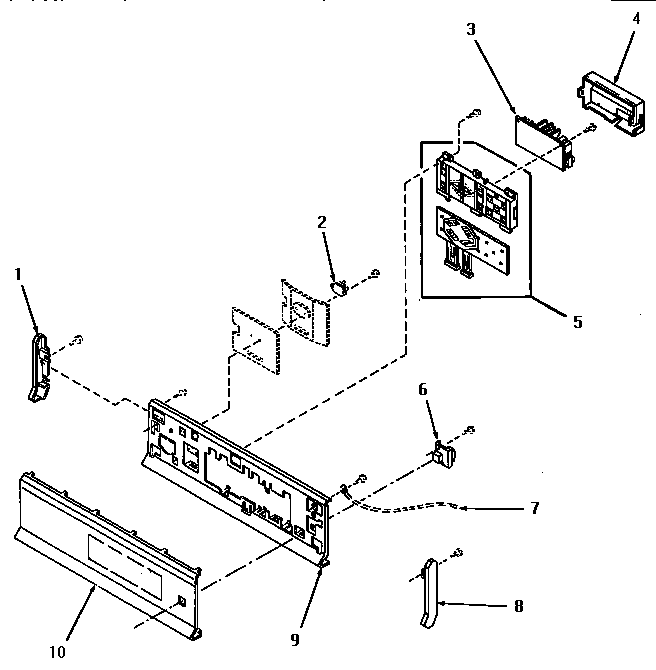 Speed Queen YE1243 control panel and controls diagram