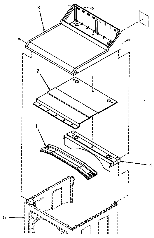 Speed Queen YE1243 cabinet top diagram
