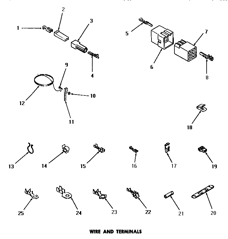 Speed Queen DE6230 wire & terminals diagram