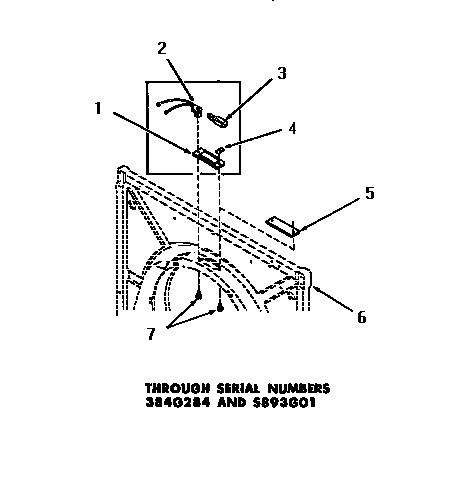Speed Queen DG3280 drum light & cover plate diagram