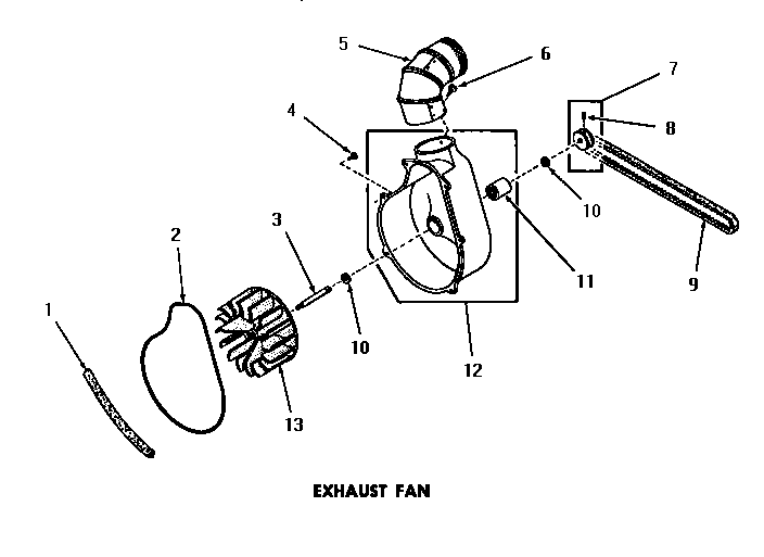 Speed Queen DG3280 exhaust fan diagram