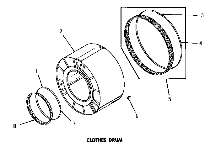Speed Queen DE3791 clothes drum diagram