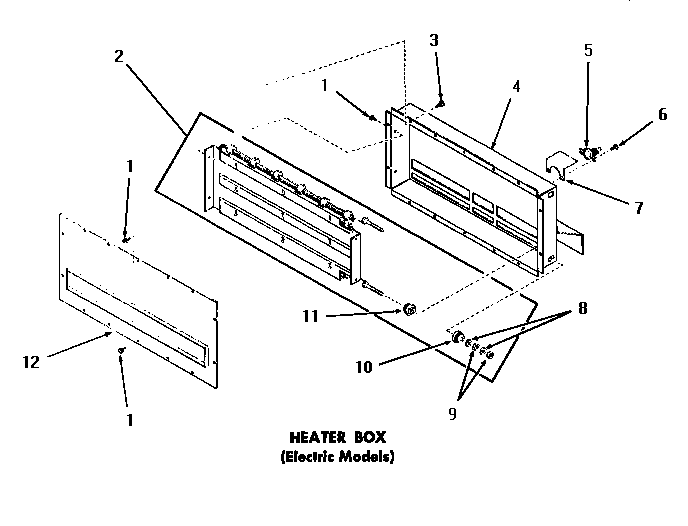 Speed Queen DE3791 heater box diagram