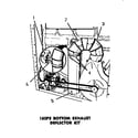 Speed Queen DE3670 160p3 bottom exhaust deflector kit diagram
