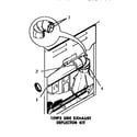 Speed Queen DE3670 159p3 side exhaust deflector kit diagram