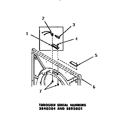 Speed Queen DG6270 drum light & cover plate diagram