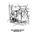 Speed Queen DG6270 160p3 bottom exhaust deflector kit diagram