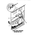 Speed Queen DG6270 159p3 side exhaust deflector kit diagram