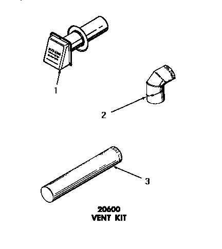 Speed Queen DG6270 20600 vent kit diagram