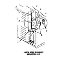 Speed Queen DE6050 143p3 rear exhaust deflector kit diagram