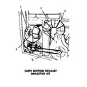 Speed Queen DE6050 160p3 bottom exhaust deflector kit diagram