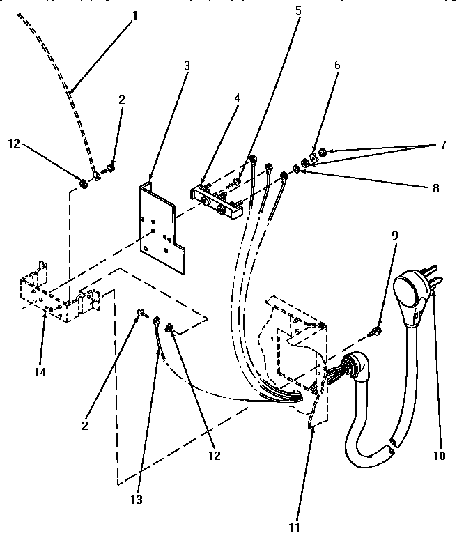 Speed Queen KE6533 terminal block (through serial no. s6271975xg) diagram
