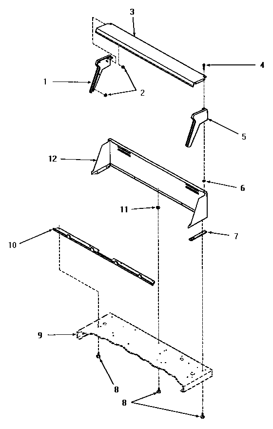 Speed Queen FE9171 control hood diagram