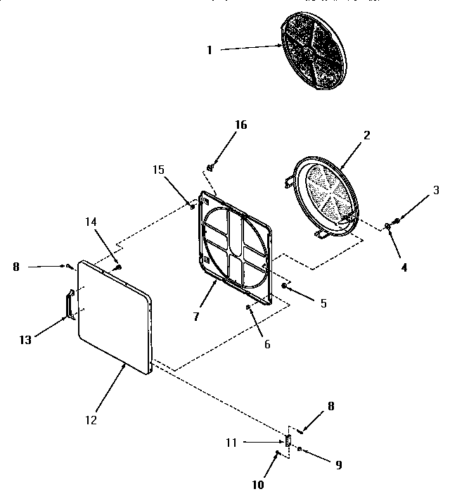 Speed Queen FE9171 loading door diagram