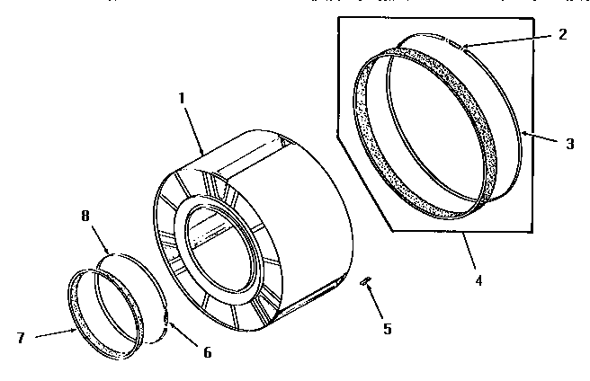 Speed Queen FE9171 clothes drum diagram