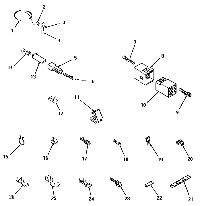 Speed Queen FE6031 wire and terminals diagram