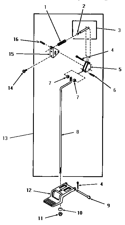 Speed Queen FE3850 door release diagram