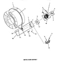 Speed Queen FE3130 motor, idler & belt diagram