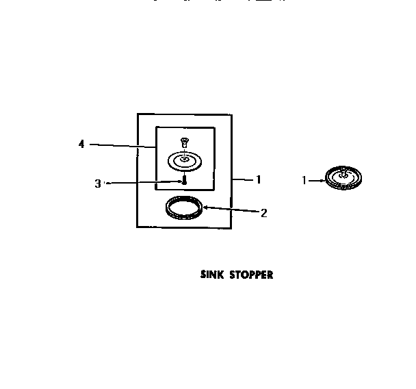 Speed Queen DB8181N sink stopper diagram